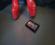 Lady L crush with sexy extreme red boots SONY MP4. from soni kumari xxxxx iran sexy bhabi video hindi indian hd com tv sari