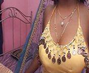 Big boobs Indian babe in bed sucking and fucking white guy's dick from indian bed