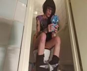 Piss & big thing while playing on my telephone pt1 from سكس wc