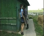 Young girl fucked wildly on the family ranch from खेत मे लडकी की चुदाई