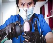 POV medical femdom by Domina Fire from male female condom sex