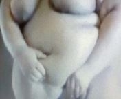 Delicpous BBW playing w that pretty fupa from girls playing w