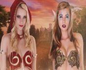 Elf and Night Elf Threesome in Whorecraft VR from elf and wolf
