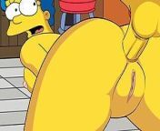 MOE RUINS MARGE'S ASS (THE SIMPSONS) from simpsons hentai