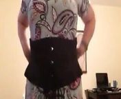 Ladyunfminer a few weeks into waist training in her corset from amazing after a few weeks on quarantine i fuck