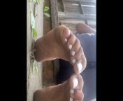 Paki whore shows off her dirty outdoor feet from sexy paki girl showing her boobs update