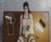 Lara Croft fucked on the desk from lara croft fucked in