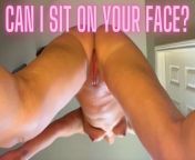 Stella St. Rose - Slut Sits on Your Face and Spreads Her Pussy Lips from ams stella pussyrips b