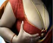 Sexy Telugu aunty boobs on cam with boyfriend from telugu aunty sex in sare