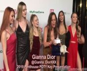 2019 AVN Noms Red Carpet - Penthouse POY Key Presentation from boob pressing in avn award func