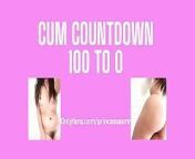 CUM COUNTDOWN 100 to 0 audioporn from 100 chan hebe 0