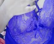 Boobs Show in Violet Dress from tamil mallu anty hot vedios