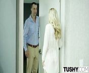 TUSHY Bosses Wife Karla Kush First Time Anal With the Office from tushy office sex