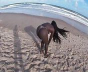 Black Couple Going Out for a Sexual Adventure on the Nude Beach from brazilian nude sex