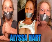 Tiny Redhead Alyssa Hart Duct Tape Gagged In Three Hot Gag Fetish Videos from groped hot