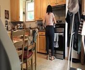 Pakistani Stepmom Almost Caught Me Jerking Off In Her Kitchen from desi dick flash at public