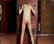 Heavy Painful Caning for Old Slave Guy from heavy pain for hardfuking