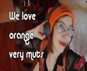 MistressOnline loves orange very much! from dancing very very much slutty just for quick money from client mp4