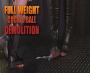 Cock and Balls Demolition in Urban Riding Boots - TamyStarly - Bootjob, Shoejob, Ballbusting, CBT, Trample, Trampling from dudhia haramin girl feet trample boy video real sexy xxx