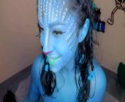 Busty Na'vi from turns us on with blue ass and tits from blue avatar neitri naked in avatarsy video