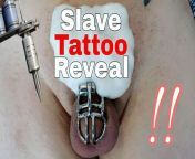 Femdom Slave Tattoo Reveal FLR Real Couple Marriage Male Submissive Dominatrix Wife Domme Sub Training Milf Stepmom from Молодая домина показывает себя