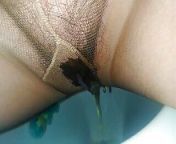 Black Countess No time to take off the tights Through di tights pissed BBW Milf from Bavaria from pissing through nylon pantyhose and then tearing them between my legs