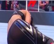 WWE - Bayley's amazing ass showing through her pants from tight ass showing