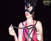 Sadistic Cat uses her whips on Slave from www cat movie us