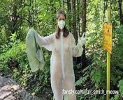 Girl in transparent overalls clean up trash in public from actress xray transparent nude xossip cum