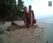 Sex on the beach with a young blonde from african native nude girls
