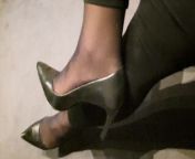 Putting on some black Buffalo leather heels from लड़का ऐंड भैंस सेक्स वीडियो