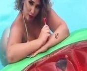 hot photoshoot in pool from south indian bikini photoshoot