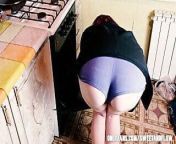 Girl called the cleaning master and got stuck in the oven from mauter bbw and boy