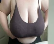 Big Tits popping out of bra from huge tits popping