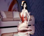 Beauty big boob wife solo with dildo - Hentai 3D Uncensored V337 from solo anime futanari