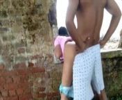 Desi aunty with two guys in a field... from indian desi aunty with old man porn vide