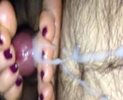 Purple nail polish and footjob. from bhabhi footjob nail polish sex