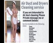 Duct cleaning service USA only from usa only girls