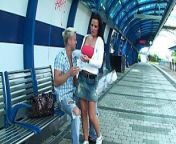 Young couple agrees to receive $ to make an amateur sex video at the train station. Czech Republic amateur sex from sex video of train