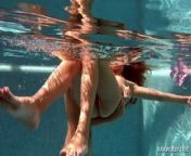 Olla Oglaebina & Irina Russaka hot teens underwater from olla ramlan olahraga bareng vega maryati