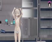 Ruru Nyan - Cute Teen Dancing In Sexy White Dress from succubus senki if priestess end part1 animated