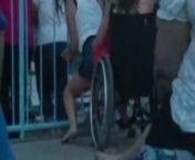 Lesbian wheelchair lap dance from lesbian wheelchair
