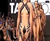Nude fashion show see through from fashion show pussy