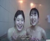 Adorable first time Japanese lesbians private vacation video from cute japanese teen lesbian