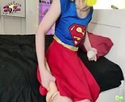 SUPER ANAL GIRL from supergirl makes tiny superman