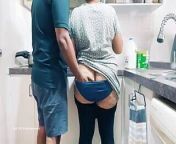 Indian Wife's Ass Spanked, fingered and Boobs Squeezed in the Kitchen from tamil aunty natural saree sex