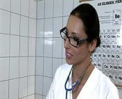Dr. Winkler investigate her patient Jasmin with speculum from jasmine blavk