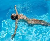 Big tits Latina babe Yorgelis pleasure swimming from hot water world