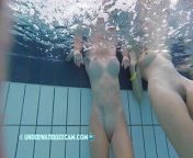 TEASER HOT PIERCED TEENS from swimming pool hot sex show