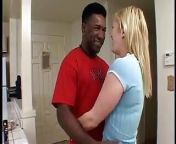 White Blonde Meets a Black Friend and Rides His Big Dick from robled
